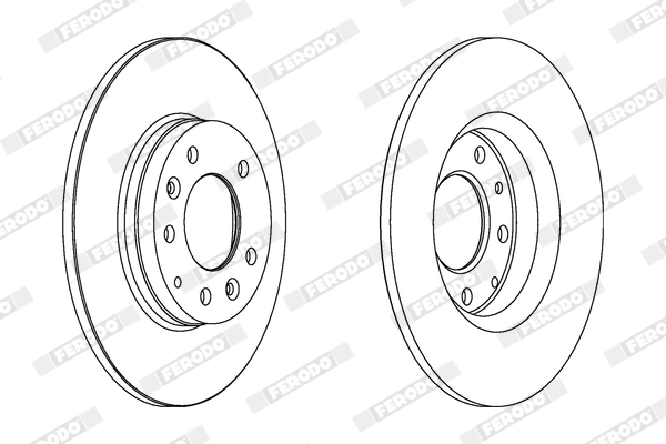 FERODO féktárcsa - DDF1500X - TothCarparts