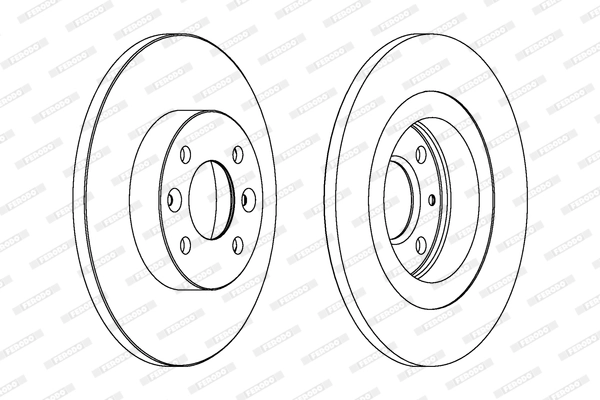 FERODO féktárcsa - DDF1502C - TothCarparts