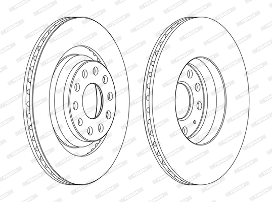 FERODO féktárcsa - DDF1503C - TothCarparts