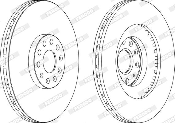FERODO féktárcsa - DDF1504X - TothCarparts