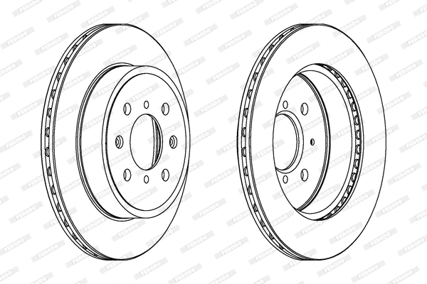FERODO féktárcsa - DDF1509 - TothCarparts