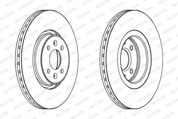 FERODO féktárcsa - DDF1513 - TothCarparts