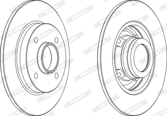 FERODO féktárcsa - DDF1523C-1 - TothCarparts