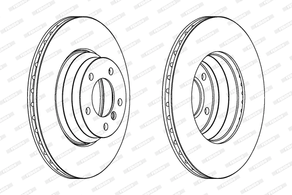 FERODO féktárcsa - DDF1535C-1 - TothCarparts