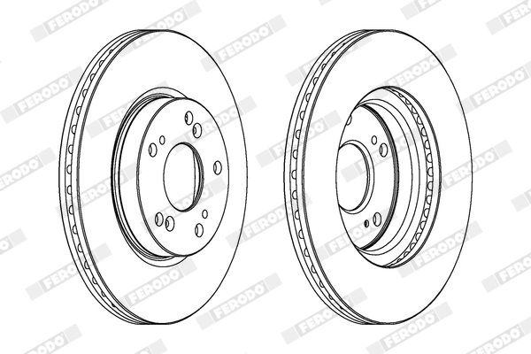 FERODO féktárcsa - DDF1539X - TothCarparts