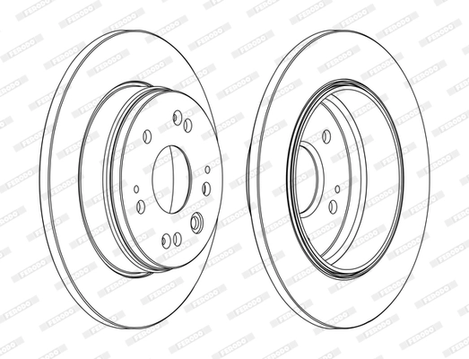 FERODO féktárcsa - DDF1540C - TothCarparts