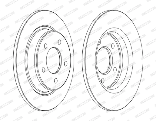 FERODO féktárcsa - DDF1546C - TothCarparts