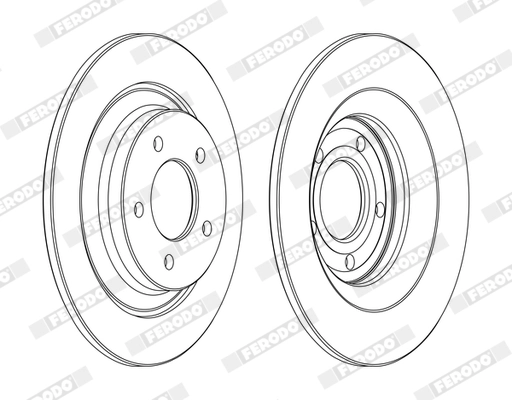 FERODO féktárcsa - DDF1547C - TothCarparts
