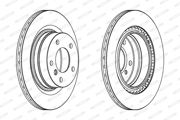 FERODO féktárcsa - DDF1549C - TothCarparts