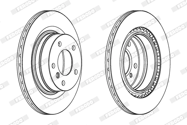 FERODO féktárcsa - DDF1549X - TothCarparts