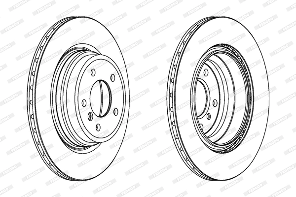 FERODO féktárcsa - DDF1550C-1 - TothCarparts