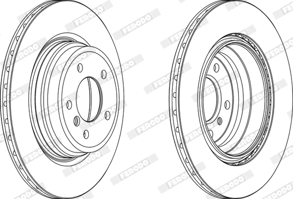 FERODO féktárcsa - DDF1550X - TothCarparts