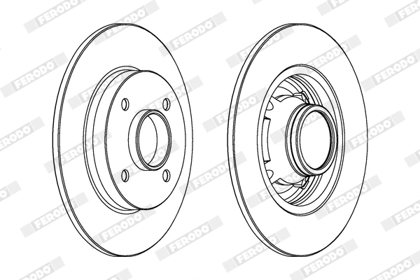 FERODO féktárcsa - DDF1564X - TothCarparts