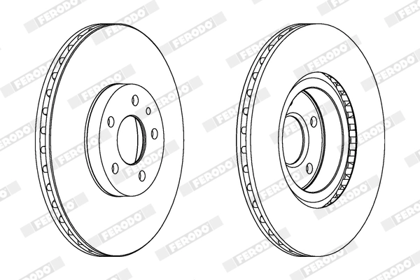 FERODO féktárcsa - DDF156X - TothCarparts