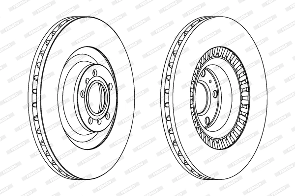 FERODO féktárcsa - DDF1572C-1 - TothCarparts