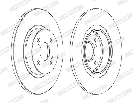 FERODO féktárcsa - DDF1576C - TothCarparts