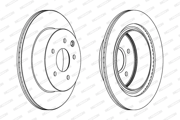 FERODO féktárcsa - DDF1579 - TothCarparts