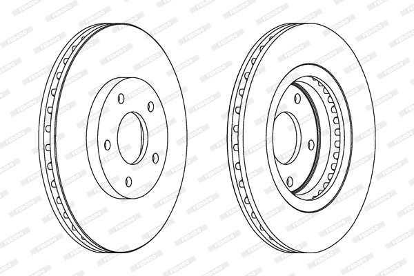 FERODO féktárcsa - DDF1589C - TothCarparts