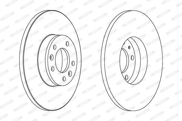 FERODO féktárcsa - DDF1602 - TothCarparts