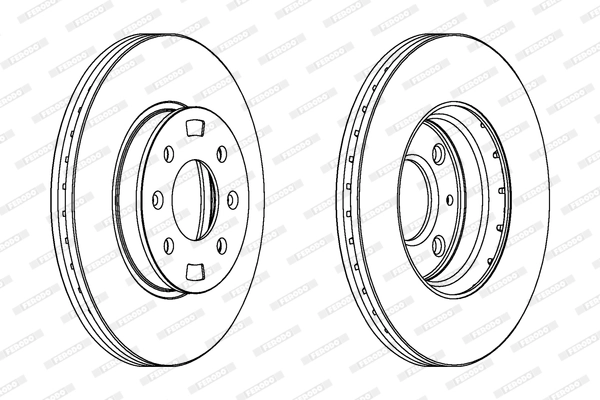 FERODO féktárcsa - DDF1603C - TothCarparts