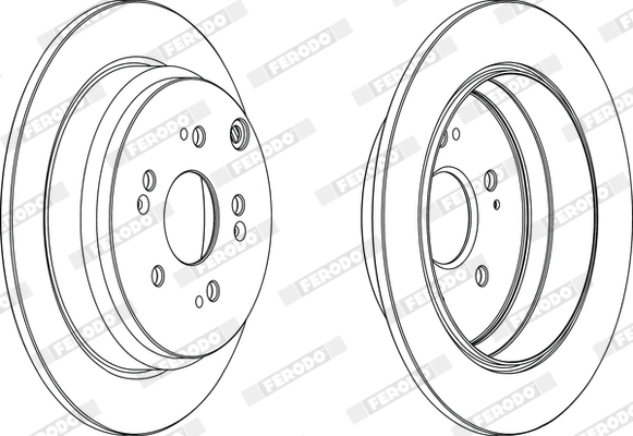 FERODO féktárcsa - DDF1608 - TothCarparts