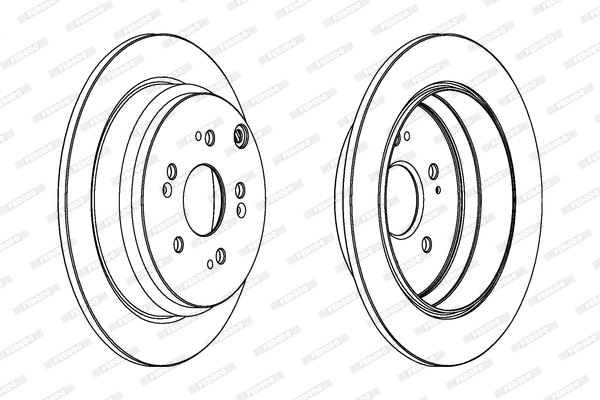 FERODO féktárcsa - DDF1608C - TothCarparts