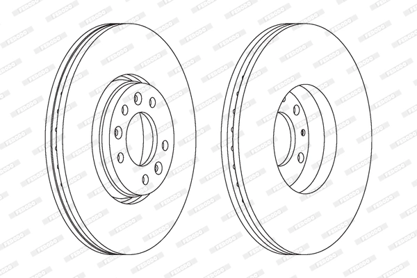 FERODO féktárcsa - DDF1615C - TothCarparts