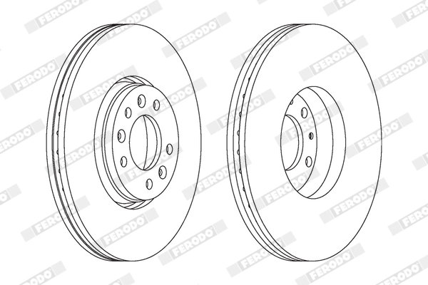 FERODO féktárcsa - DDF1615X - TothCarparts