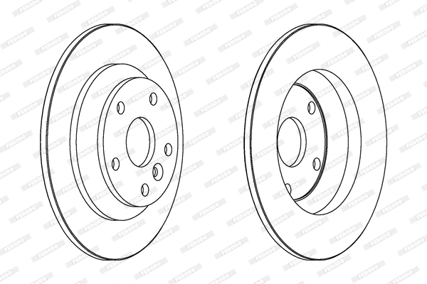FERODO féktárcsa - DDF1616 - TothCarparts
