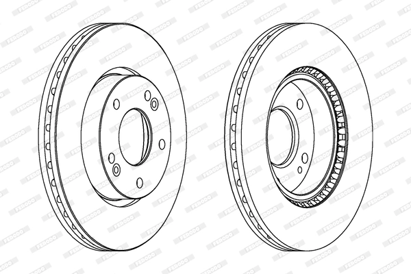 FERODO féktárcsa - DDF1619C - TothCarparts