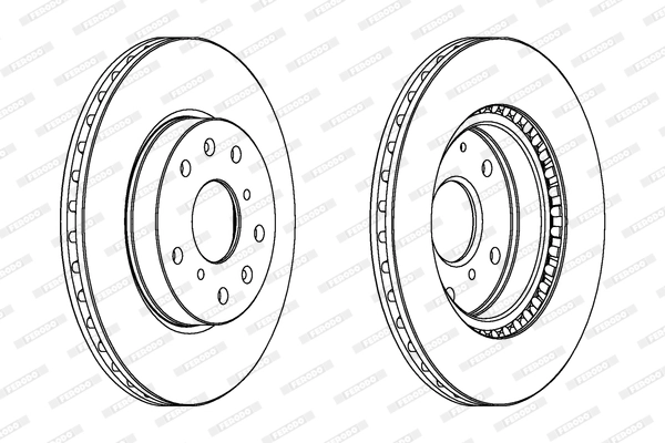 FERODO féktárcsa - DDF1620C - TothCarparts