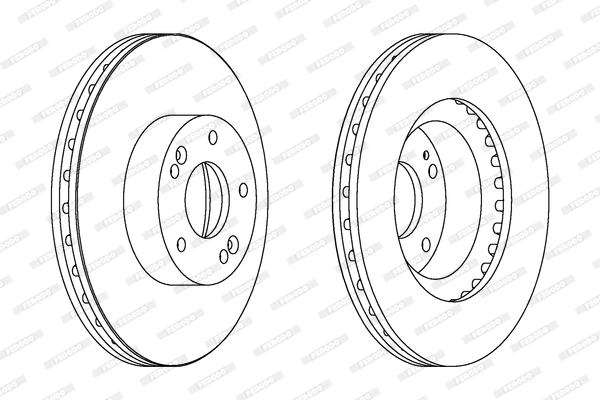 FERODO féktárcsa - DDF1630 - TothCarparts