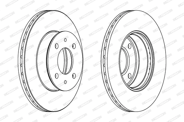 FERODO féktárcsa - DDF1632C - TothCarparts