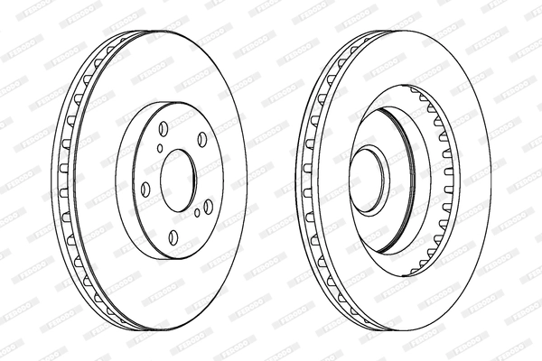 FERODO féktárcsa - DDF1646C - TothCarparts
