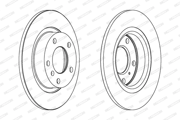 FERODO féktárcsa - DDF1651C - TothCarparts