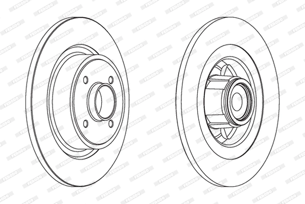 FERODO féktárcsa - DDF1656 - TothCarparts