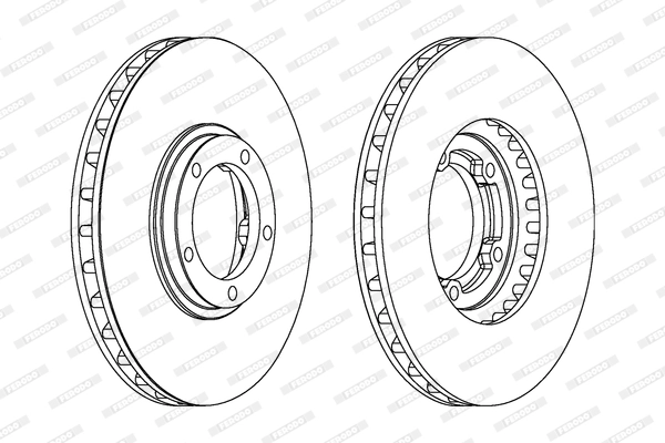 FERODO féktárcsa - DDF1658 - TothCarparts