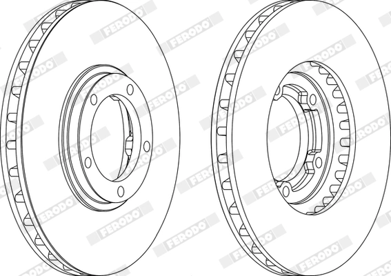 FERODO féktárcsa - DDF1658X - TothCarparts