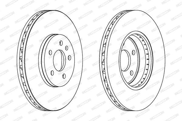 FERODO féktárcsa - DDF1664C - TothCarparts