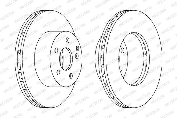 FERODO féktárcsa - DDF1668 - TothCarparts