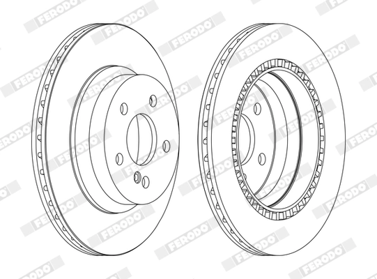 FERODO féktárcsa - DDF1672C - TothCarparts