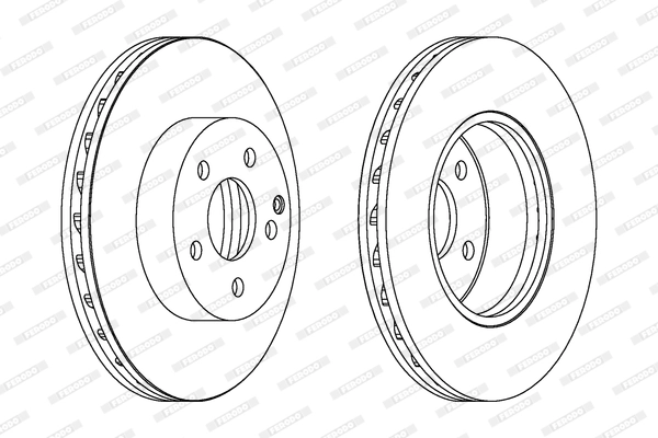 FERODO féktárcsa - DDF1690 - TothCarparts