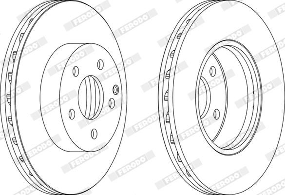 FERODO féktárcsa - DDF1690X - TothCarparts
