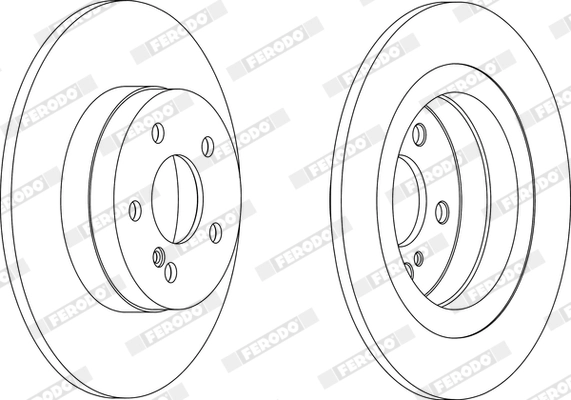 FERODO féktárcsa - DDF1691X - TothCarparts