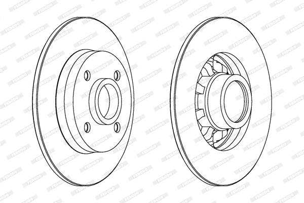 FERODO féktárcsa - DDF1696C-1 - TothCarparts
