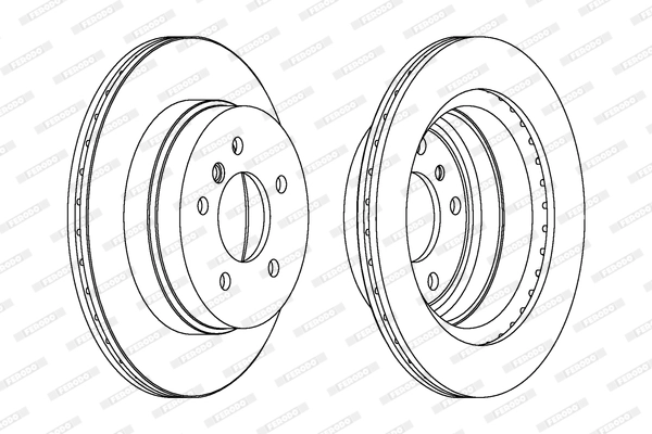 FERODO féktárcsa - DDF1697C - TothCarparts