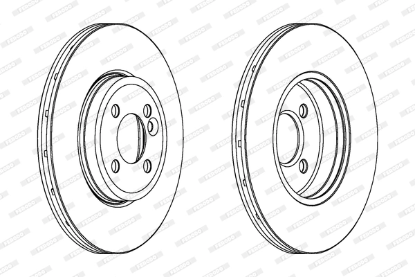 FERODO féktárcsa - DDF1711C - TothCarparts