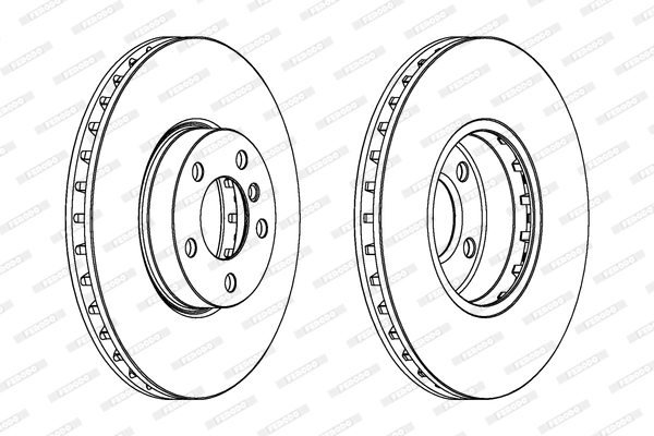 FERODO féktárcsa - DDF1714C-1 - TothCarparts