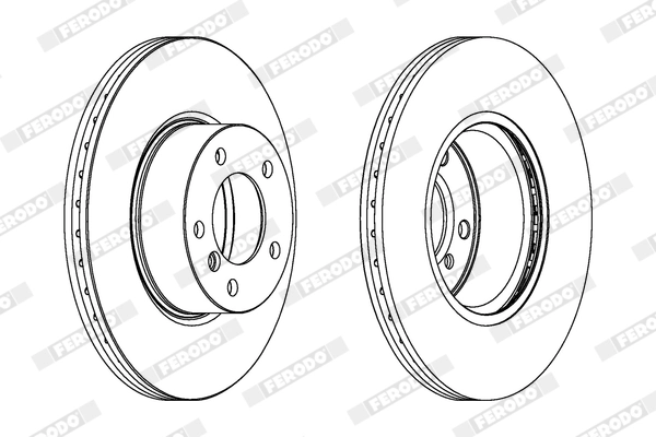 FERODO féktárcsa - DDF1717X - TothCarparts