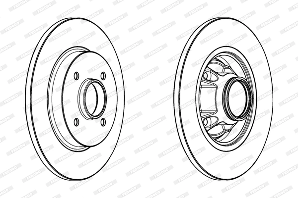 FERODO féktárcsa - DDF1735-1 - TothCarparts